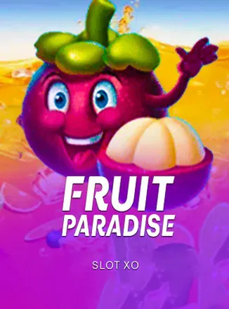 ภาพปกเกมสล็อต Fruit Paradise จาก Joker ธีมผลไม้สดใสในสวน