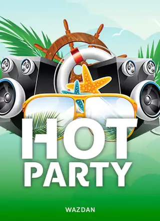 ภาพตัวอย่างเกมสล็อต Hot Party จาก Wazdan บรรยากาศงานเลี้ยงริมหาด