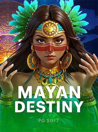 ภาพปกเกมสล็อต Mayan Destiny จาก PG Soft ธีมอารยธรรมมายันโบราณ
