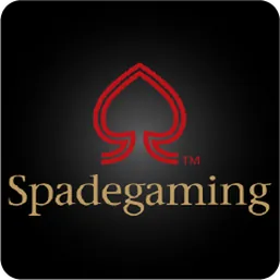 โลโก้แบรนด์ผู้ผลิตเกม Spadegaming ตัวอักษรชัดเจน