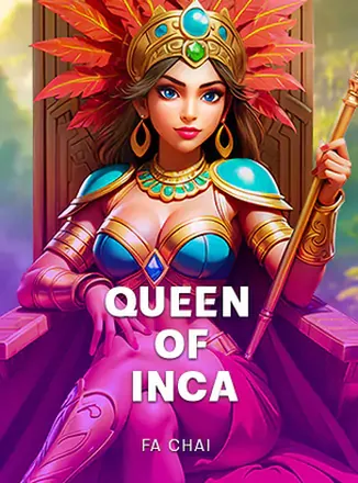 ภาพปกเกมสล็อต Queen of Inca จาก FaChai แสดงรูปราชินีเผ่าอินคา