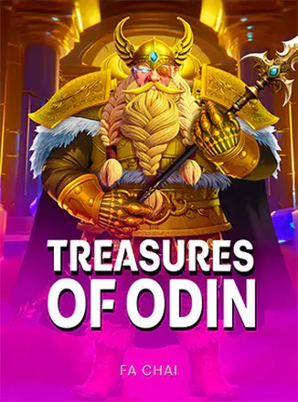 ภาพตัวอย่างเกมสล็อต Treasures of Odin จาก FaChai ธีมสมบัติเทพโอดิน