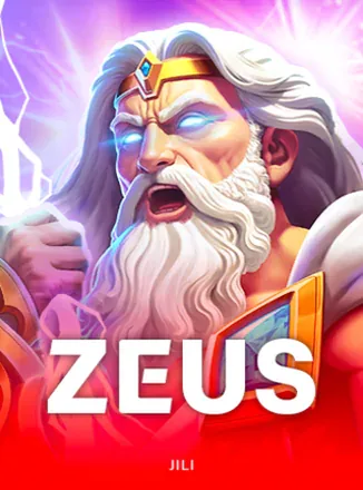 ภาพปกเกมสล็อต Zeus จาก JILI รูปเทพซุสสายฟ้า